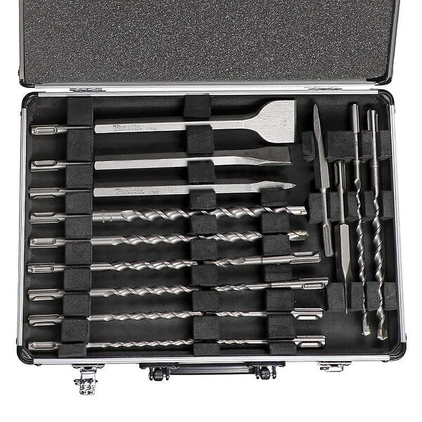 MAKITA - Coffret de Forets et de Burins MAKITA D-42444 à emmanchement SDS-Plus (17 pièces) - large