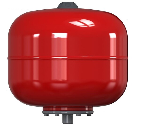 JETLY - Réservoir pression à vessie interchangeable VAREM - Capacité: 80L - montage: horizontal - coloris rouge - pression: 10bar - raccordement 1" - hauteur - large