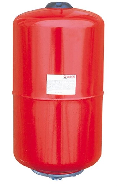 JETLY - Réservoir pression à vessie interchangeable VAREM - Capacité: 80L - montage: horizontal - coloris rouge - pression: 10bar - raccordement 1" - hauteur - large