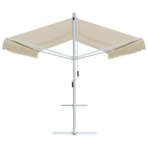 VIDAXL - vidaXL Auvent sur pied 500 x 300 cm Crème - large