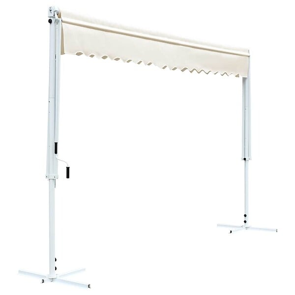 VIDAXL - vidaXL Auvent sur pied 500 x 300 cm Crème - large