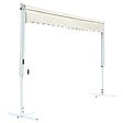 VIDAXL - vidaXL Auvent sur pied 500 x 300 cm Crème - vignette