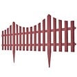 VIDAXL - vidaXL Bordures de pelouse 17 pcs 10 m Marron - vignette