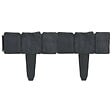 VIDAXL - vidaXL Clôture de jardin/pelouse plastique aspect de pierre 41 pcs 10m - vignette