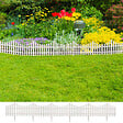 VIDAXL - vidaXL Bordure de pelouse Blanc 17 pcs / 10 m - vignette