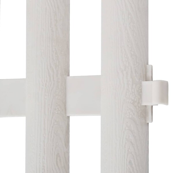 VIDAXL - vidaXL Bordure de pelouse Blanc 17 pcs / 10 m - large