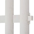VIDAXL - vidaXL Bordure de pelouse Blanc 17 pcs / 10 m - vignette