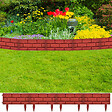 VIDAXL - vidaXL Clôture de jardin avec design de briques 11 pcs - vignette