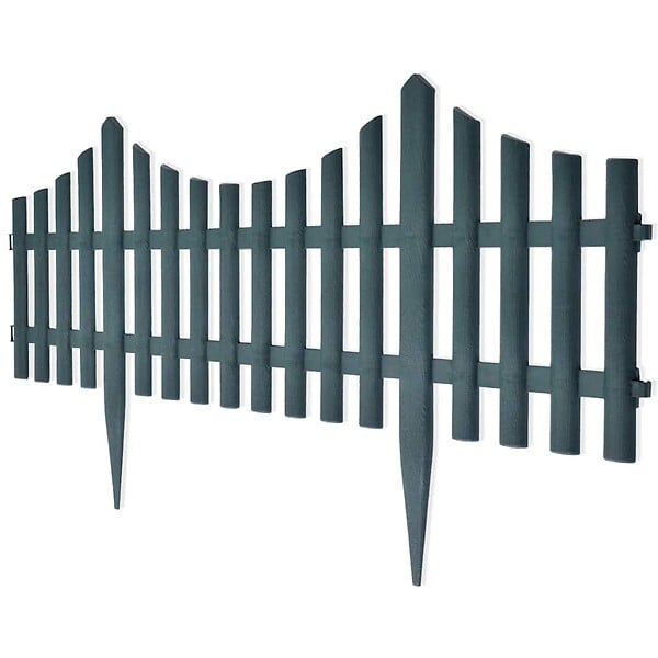 VIDAXL - vidaXL Bordures de pelouse 17 pcs 10 m Vert - large