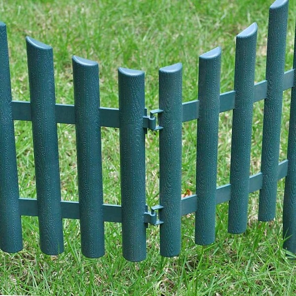 VIDAXL - vidaXL Bordures de pelouse 17 pcs 10 m Vert - large