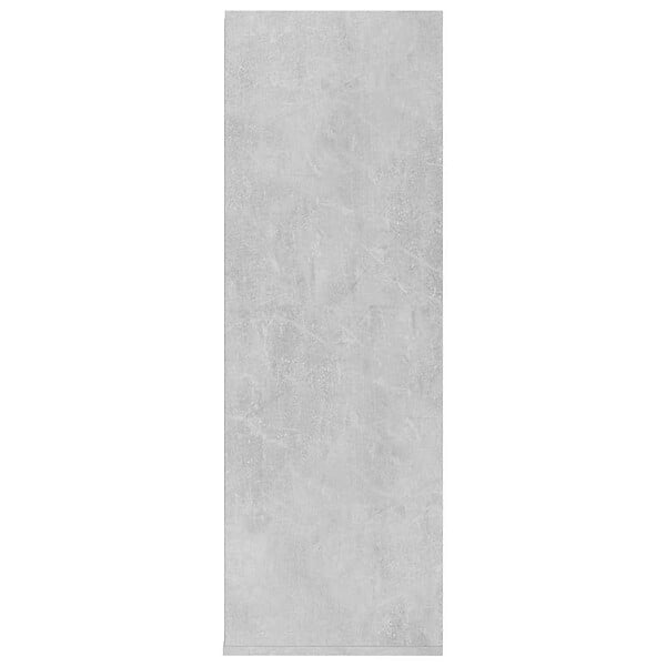 VIDAXL - vidaXL étagère à  chaussures Gris béton 54x34x100,5 cm Bois ingénierie - large