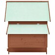 VIDAXL - vidaXL Poulailler Moka et blanc 150x96x110 cm Bois de sapin massif - vignette