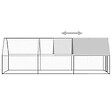 VIDAXL - vidaXL Poulailler d'extérieur 2x6x2 m Acier galvanisé - vignette