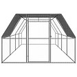 VIDAXL - vidaXL Poulailler d'extérieur 3x8x2 m Acier galvanisé - vignette