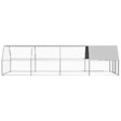 VIDAXL - vidaXL Poulailler d'extérieur 3x8x2 m Acier galvanisé - vignette
