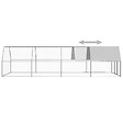 VIDAXL - vidaXL Poulailler d'extérieur 3x8x2 m Acier galvanisé - vignette