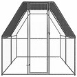 VIDAXL - vidaXL Poulailler d'extérieur 2x4x2 m Acier galvanisé - vignette