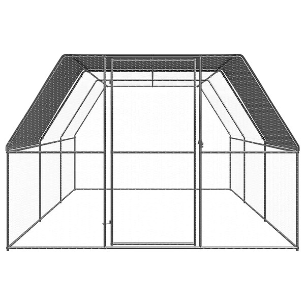 VIDAXL - vidaXL Poulailler d'extérieur 3x6x2 m Acier galvanisé - large