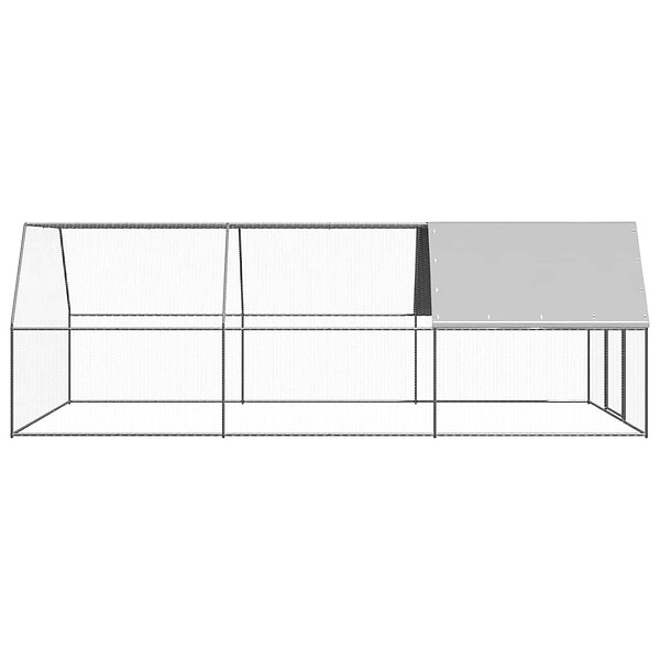 VIDAXL - vidaXL Poulailler d'extérieur 3x6x2 m Acier galvanisé - large
