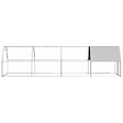 VIDAXL - vidaXL Poulailler d'extérieur 2x8x2 m Acier galvanisé - vignette