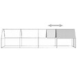 VIDAXL - vidaXL Poulailler d'extérieur 2x8x2 m Acier galvanisé - vignette