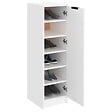 VIDAXL - vidaXL Armoire à  chaussures Blanc 30x35x100 cm Bois d'ingénierie - vignette