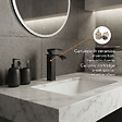 KIAMAMI VALENTINA - Robinet De Lavabo Haute Cascade Noir Mat | Nardis - vignette