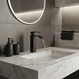 KIAMAMI VALENTINA - Robinet De Lavabo Haute Cascade Noir Mat | Nardis - vignette