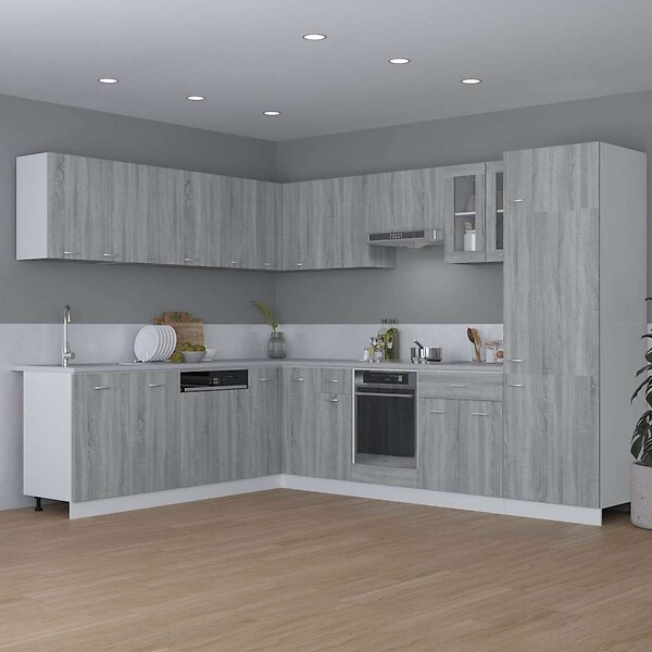 VIDAXL - vidaXL Armoire suspendue "Lyon" Sonoma gris 80x31x60 cm - large