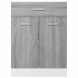 VIDAXL - vidaXL Armoire de plancher à tiroir "Lyon" Sonoma gris 60x46x81,5 cm - vignette