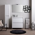 KIAMAMI VALENTINA - Meuble De Salle De Bains À Poser 100 Cm Blanc Avec Côtés À Vue | Laguna - vignette