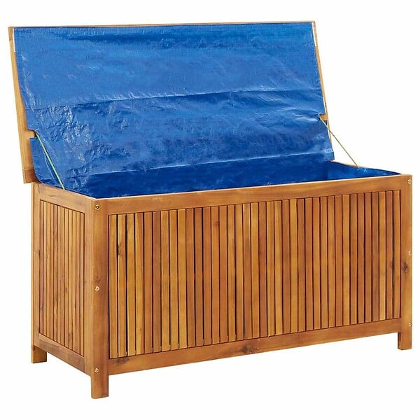 VIDAXL - vidaXL Boîte de rangement de jardin 113x50x58 cm Bois d'acacia solide - large