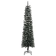 VIDAXL - vidaXL Sapin de Noël artificiel mince avec support Vert 180 cm PVC - vignette