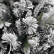 VIDAXL - vidaXL Sapin de Noël à  flocons de neige et pommes de pin 225 cm PVC/PE - vignette