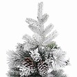 VIDAXL - vidaXL Sapin de Noël à  flocons de neige et pommes de pin 225 cm PVC/PE - vignette