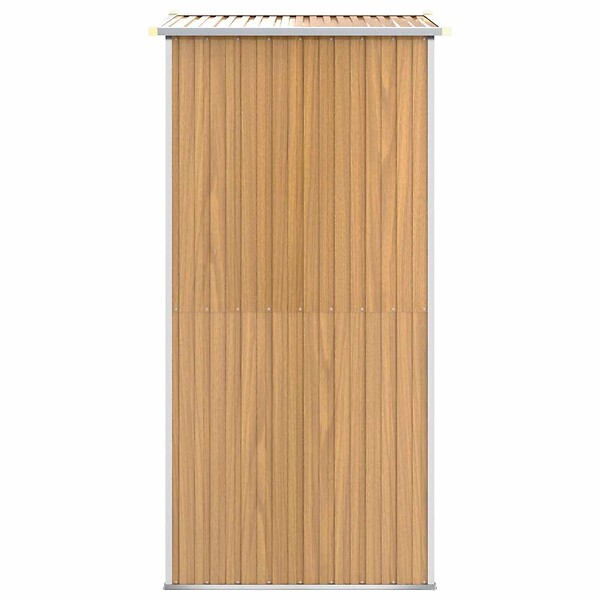VIDAXL - vidaXL Abri de jardin Marron clair 192x108x223 cm Acier galvanisé - large