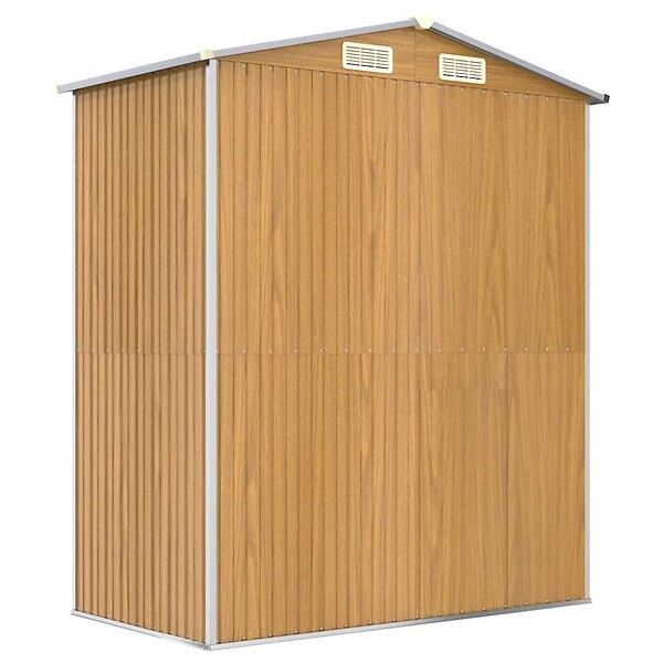 VIDAXL - vidaXL Abri de jardin Marron clair 192x108x223 cm Acier galvanisé - large
