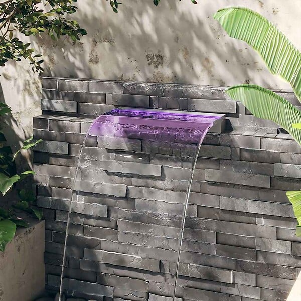 VIDAXL - vidaXL Déversoir pour cascade avec LED RVB Inox 60 cm - large