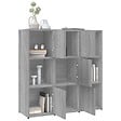 VIDAXL - vidaXL Bibliothèque Sonoma gris 90x30x90 cm Bois d'ingénierie - vignette