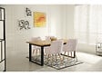 HABITAT ET JARDIN - Lot de 2 chaises en velours côtelé  "Mayra" - 60 x 56 x 88 cm - Beige - vignette