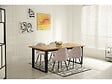 HABITAT ET JARDIN - Lot de 2 chaises en tissu "Samuel" - 53 x 51 x 82 cm - Beige - vignette