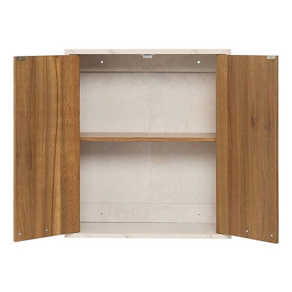 5 FIVE SIMPLY SMART - Meuble haut 2 portes Come bois et effet marbre - large