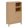 5 FIVE SIMPLY SMART - Meuble de salle de bain 1 porte Cane marron - vignette
