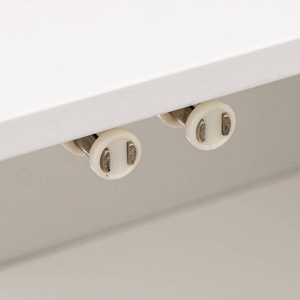 5 FIVE SIMPLY SMART - Meuble sous lavabo en Bambou et Bois Blanc 2 Portes H 80 cm - large