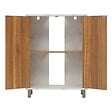 5 FIVE SIMPLY SMART - Meuble sous-lavabo Come 2 portes bois et effet marbre - vignette