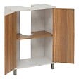 5 FIVE SIMPLY SMART - Meuble sous-lavabo Come 2 portes bois et effet marbre - vignette