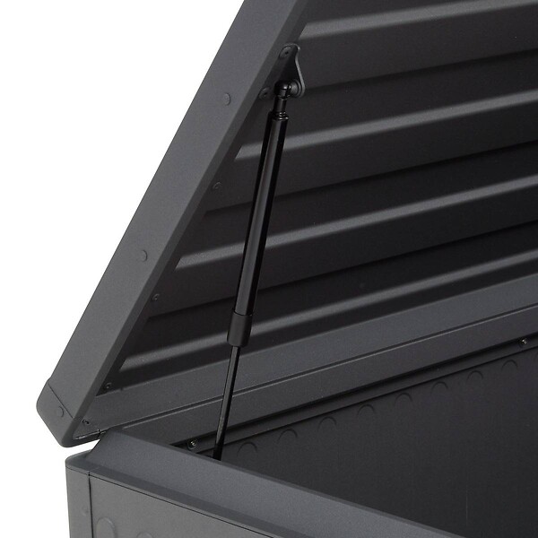 HESPERIDE - Coffre de rangement "Edenio" graphite L 182,2 x 78 x 89,4cm en aluminium 1070 L - large
