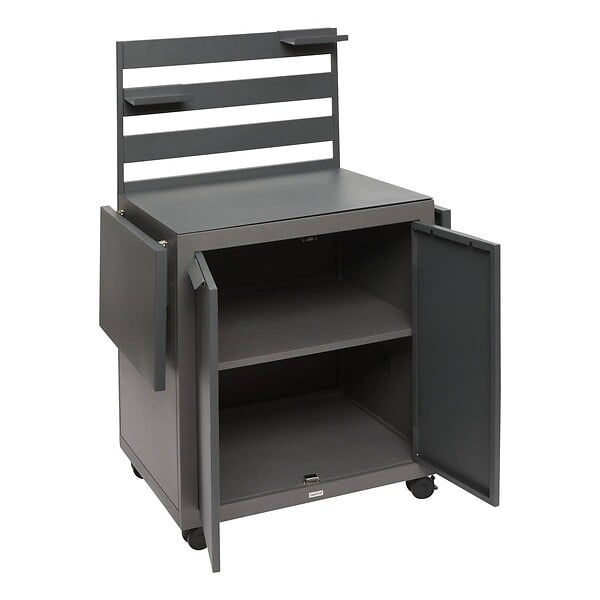 HESPERIDE - Desserte de jardin 2 portes Oxyana gris graphite - large