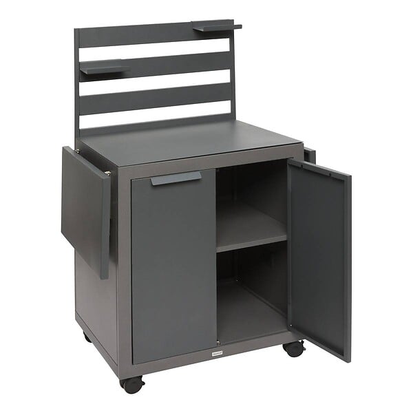 HESPERIDE - Desserte de jardin 2 portes Oxyana gris graphite - large