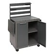 HESPERIDE - Desserte de jardin 2 portes Oxyana gris graphite - vignette